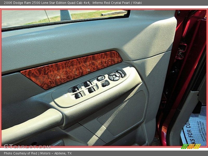 Inferno Red Crystal Pearl / Khaki 2006 Dodge Ram 2500 Lone Star Edition Quad Cab 4x4