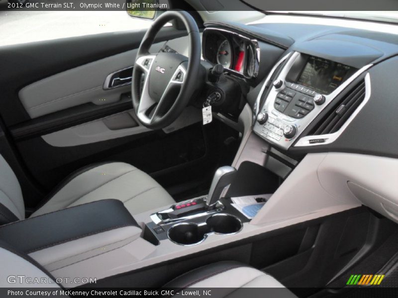 Olympic White / Light Titanium 2012 GMC Terrain SLT