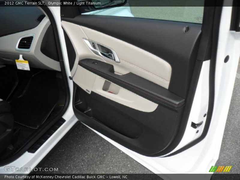 Olympic White / Light Titanium 2012 GMC Terrain SLT