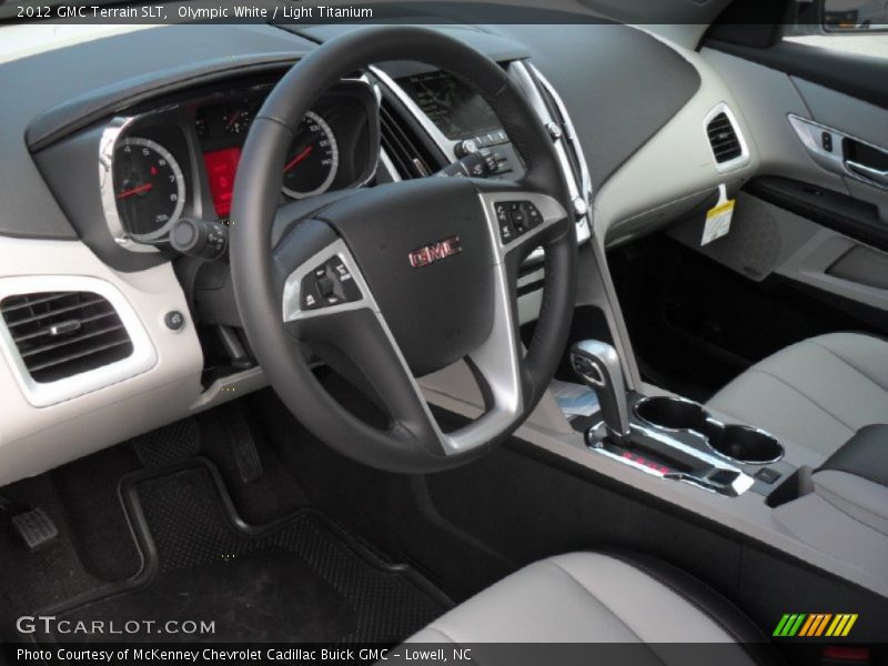 Olympic White / Light Titanium 2012 GMC Terrain SLT