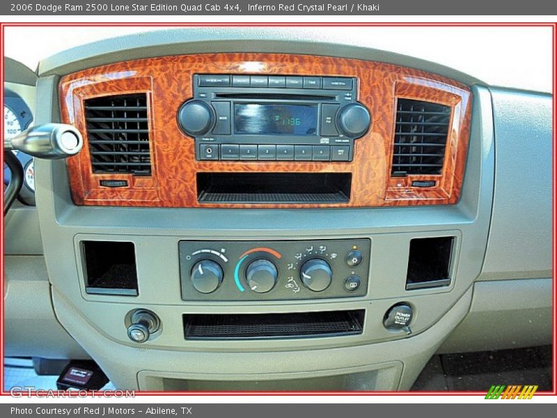 Inferno Red Crystal Pearl / Khaki 2006 Dodge Ram 2500 Lone Star Edition Quad Cab 4x4