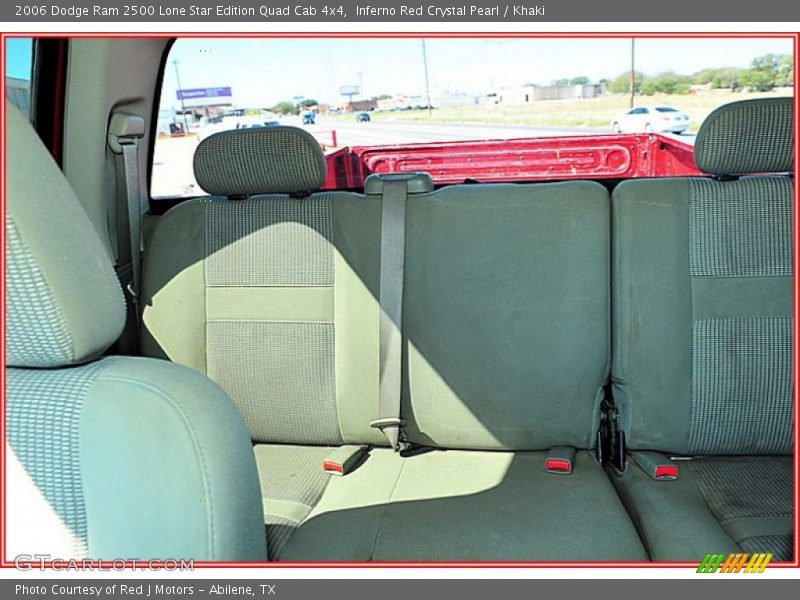 Inferno Red Crystal Pearl / Khaki 2006 Dodge Ram 2500 Lone Star Edition Quad Cab 4x4