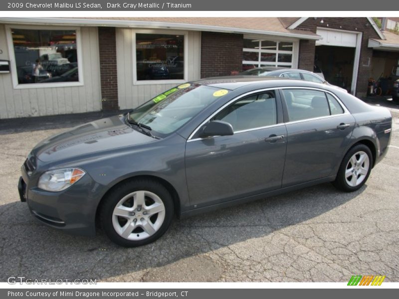 Dark Gray Metallic / Titanium 2009 Chevrolet Malibu LS Sedan
