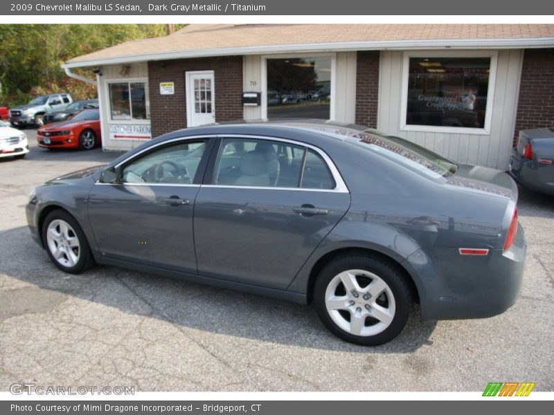 Dark Gray Metallic / Titanium 2009 Chevrolet Malibu LS Sedan