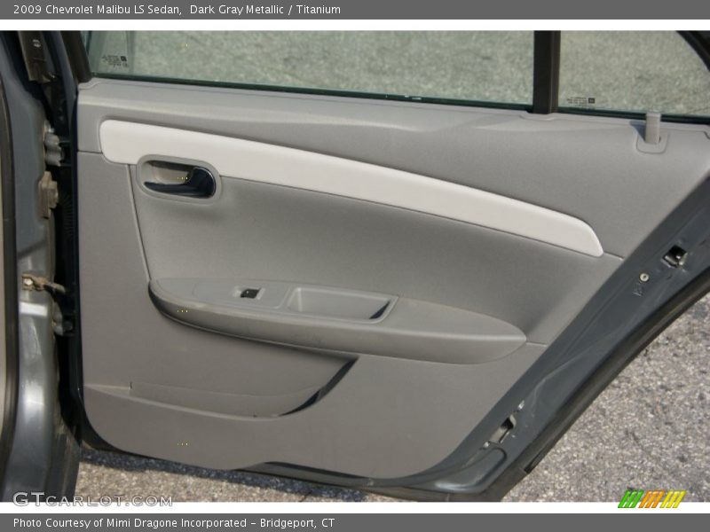 Dark Gray Metallic / Titanium 2009 Chevrolet Malibu LS Sedan