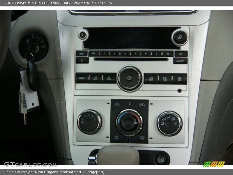 Dark Gray Metallic / Titanium 2009 Chevrolet Malibu LS Sedan