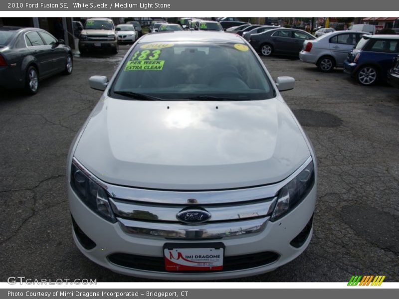 White Suede / Medium Light Stone 2010 Ford Fusion SE