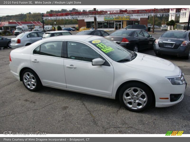 White Suede / Medium Light Stone 2010 Ford Fusion SE