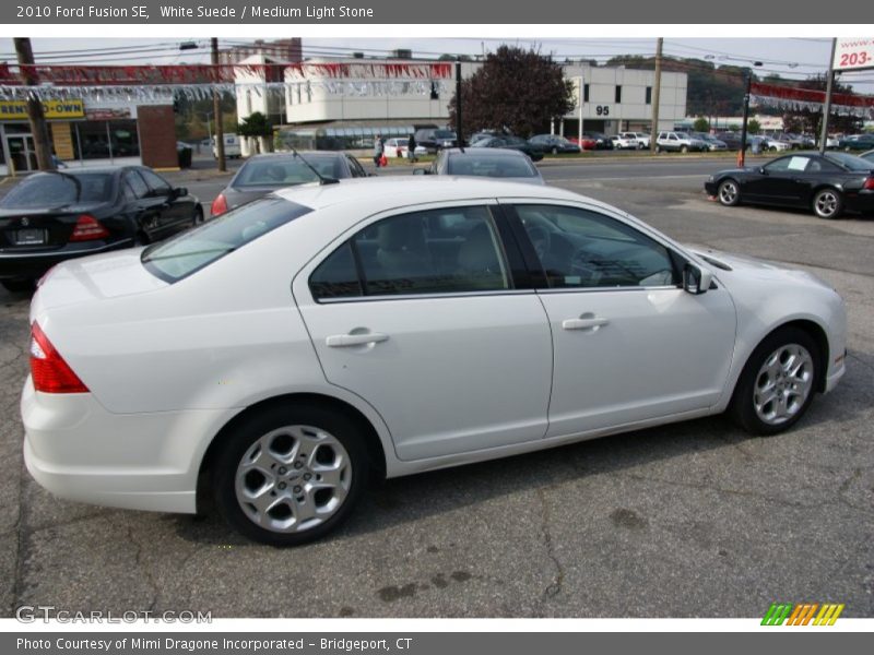 White Suede / Medium Light Stone 2010 Ford Fusion SE