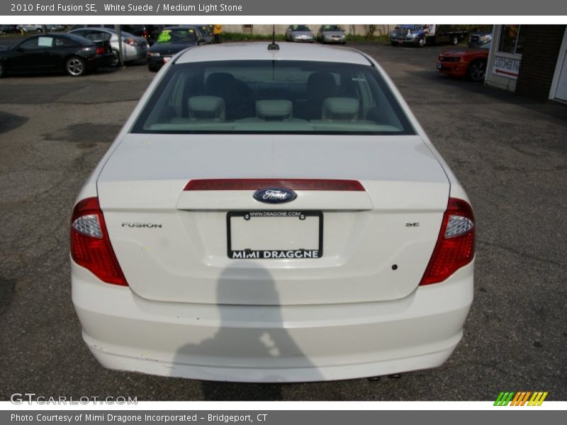 White Suede / Medium Light Stone 2010 Ford Fusion SE