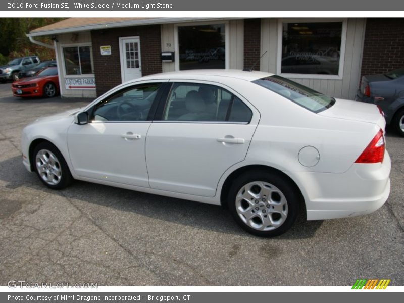 White Suede / Medium Light Stone 2010 Ford Fusion SE