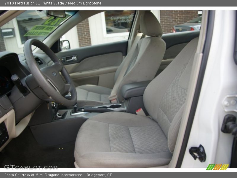 White Suede / Medium Light Stone 2010 Ford Fusion SE