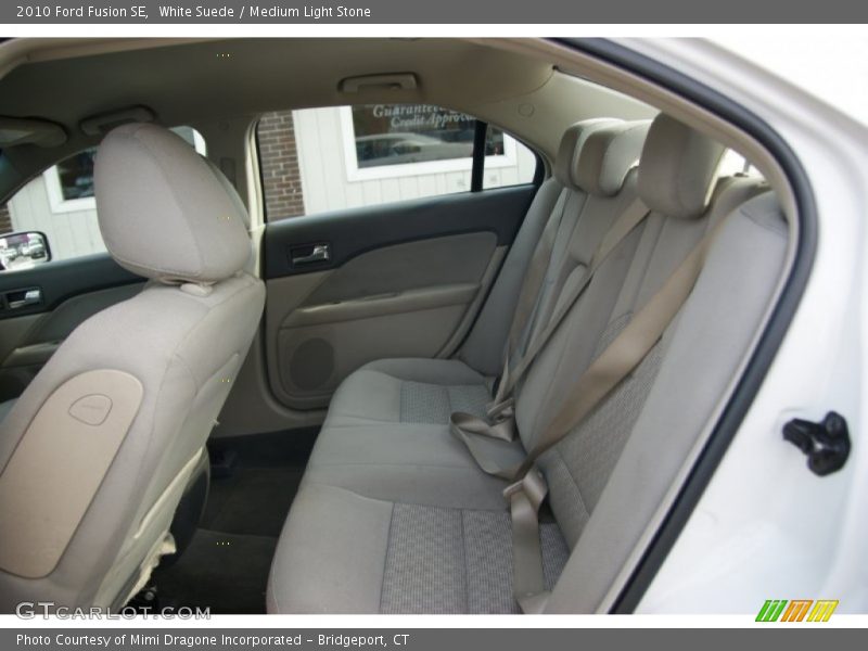 White Suede / Medium Light Stone 2010 Ford Fusion SE
