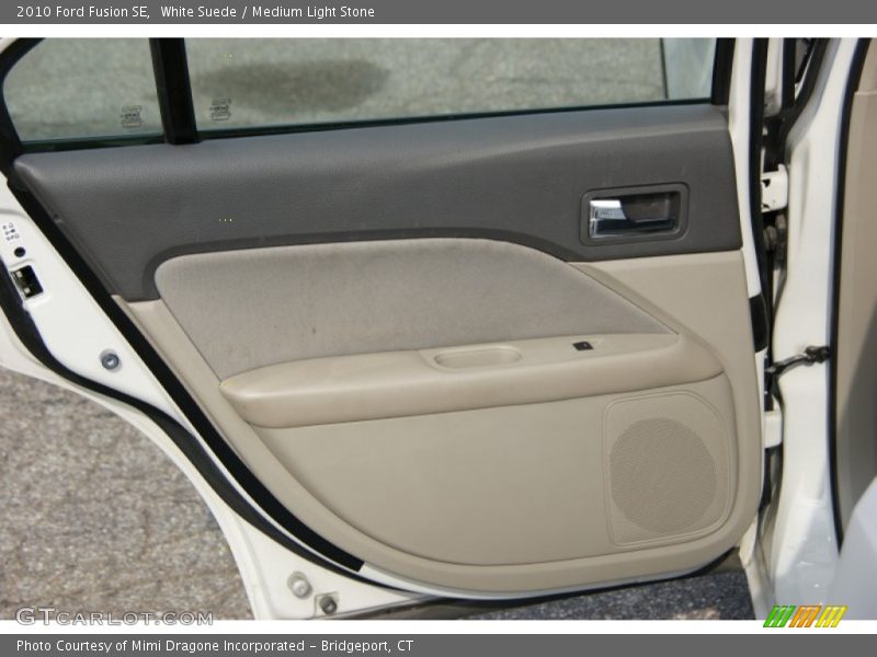White Suede / Medium Light Stone 2010 Ford Fusion SE