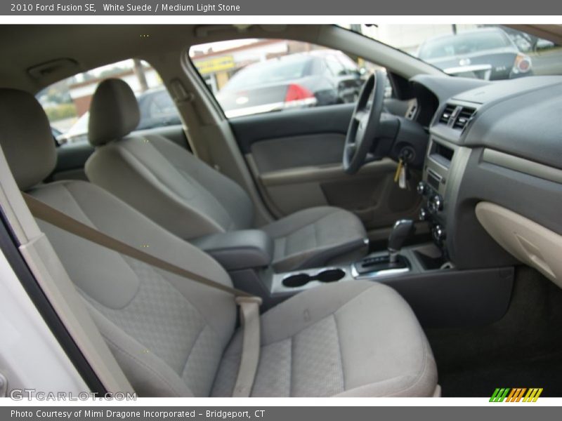 White Suede / Medium Light Stone 2010 Ford Fusion SE