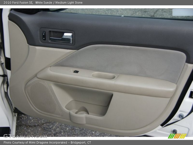 White Suede / Medium Light Stone 2010 Ford Fusion SE