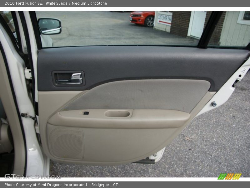 White Suede / Medium Light Stone 2010 Ford Fusion SE