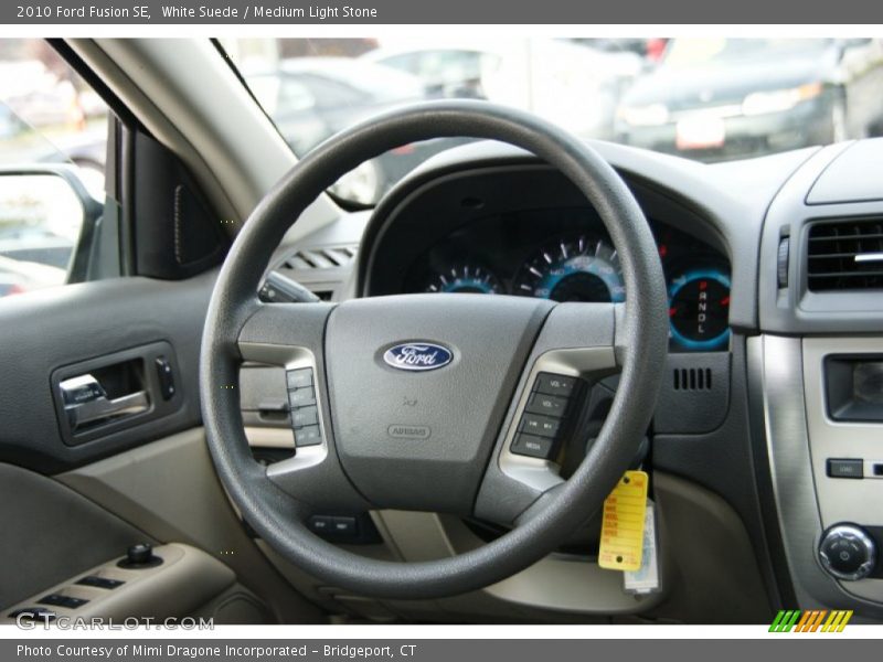 White Suede / Medium Light Stone 2010 Ford Fusion SE
