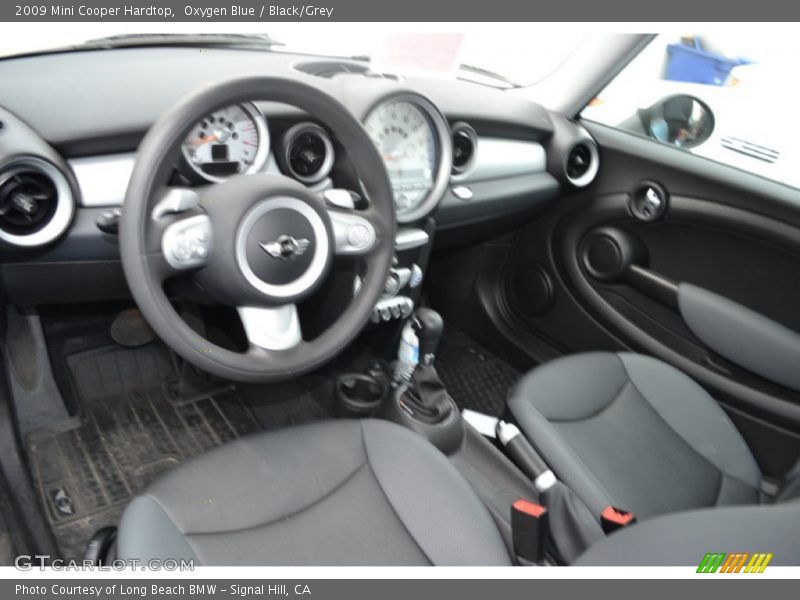 Oxygen Blue / Black/Grey 2009 Mini Cooper Hardtop