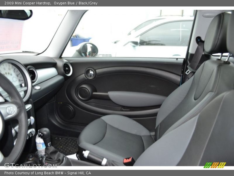 Oxygen Blue / Black/Grey 2009 Mini Cooper Hardtop