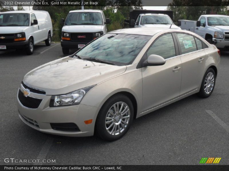 Gold Mist Metallic / Jet Black 2012 Chevrolet Cruze Eco