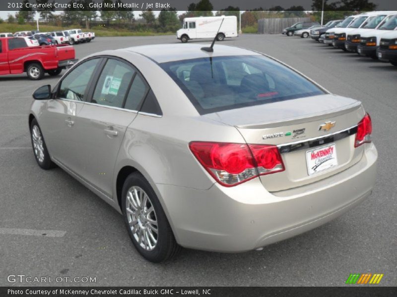 Gold Mist Metallic / Jet Black 2012 Chevrolet Cruze Eco