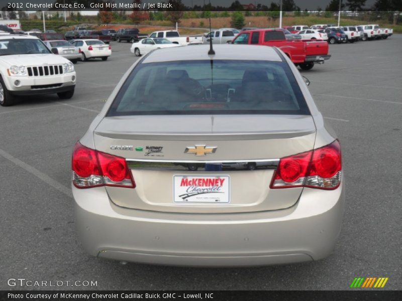 Gold Mist Metallic / Jet Black 2012 Chevrolet Cruze Eco