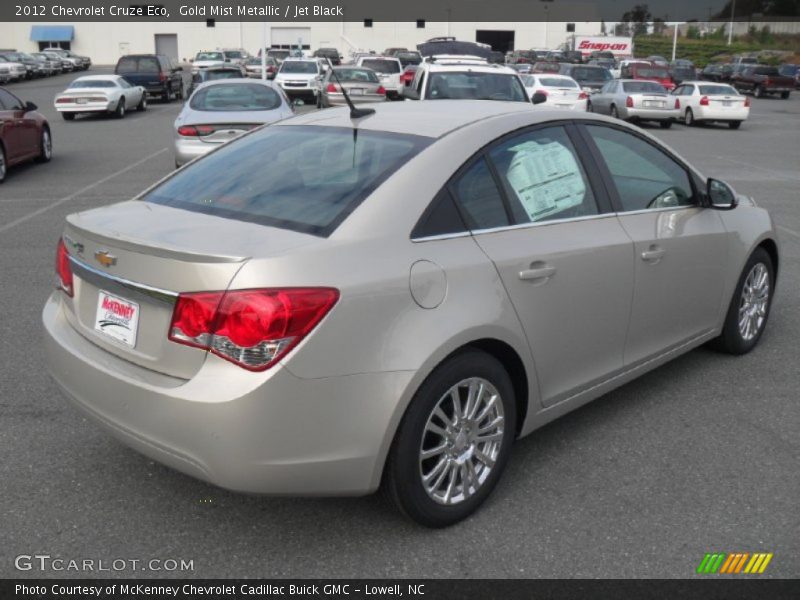 Gold Mist Metallic / Jet Black 2012 Chevrolet Cruze Eco