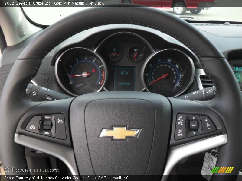 Gold Mist Metallic / Jet Black 2012 Chevrolet Cruze Eco