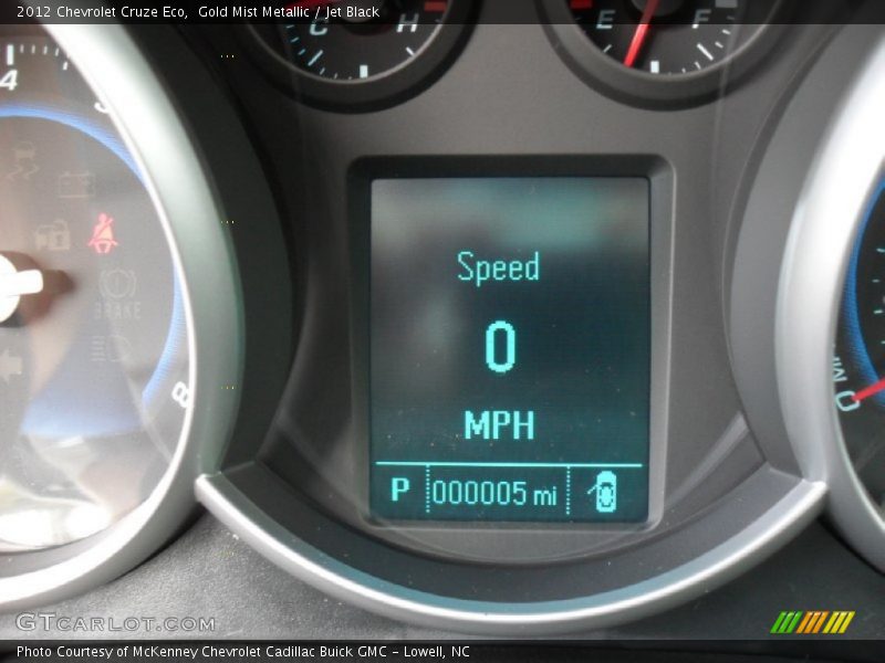 Gold Mist Metallic / Jet Black 2012 Chevrolet Cruze Eco