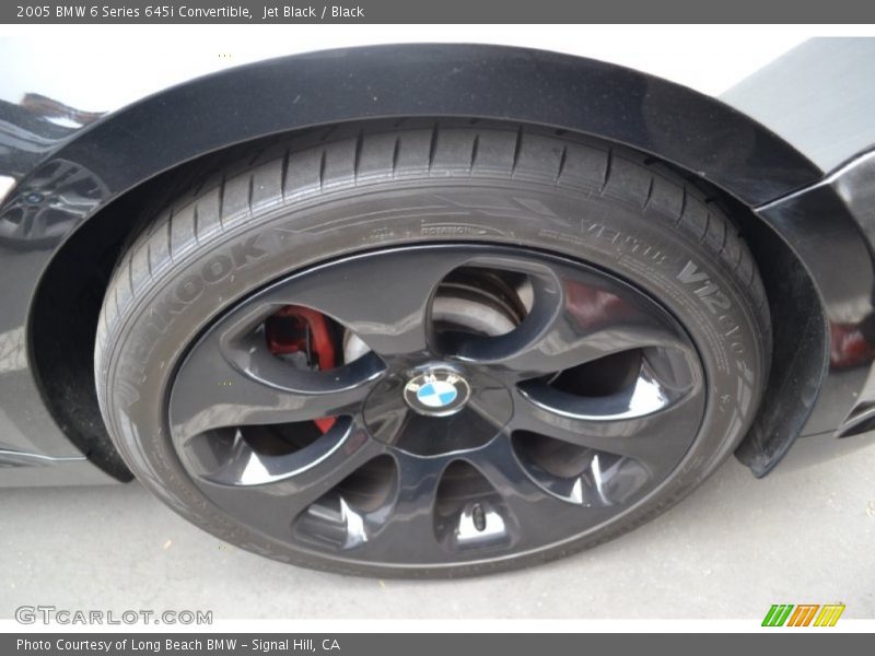 Jet Black / Black 2005 BMW 6 Series 645i Convertible