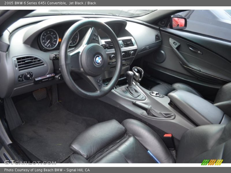 Jet Black / Black 2005 BMW 6 Series 645i Convertible