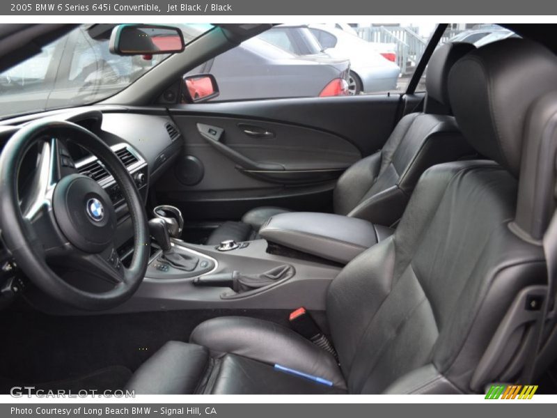 Jet Black / Black 2005 BMW 6 Series 645i Convertible