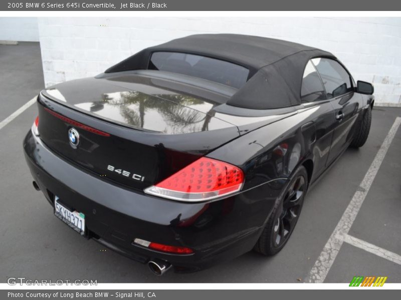 Jet Black / Black 2005 BMW 6 Series 645i Convertible