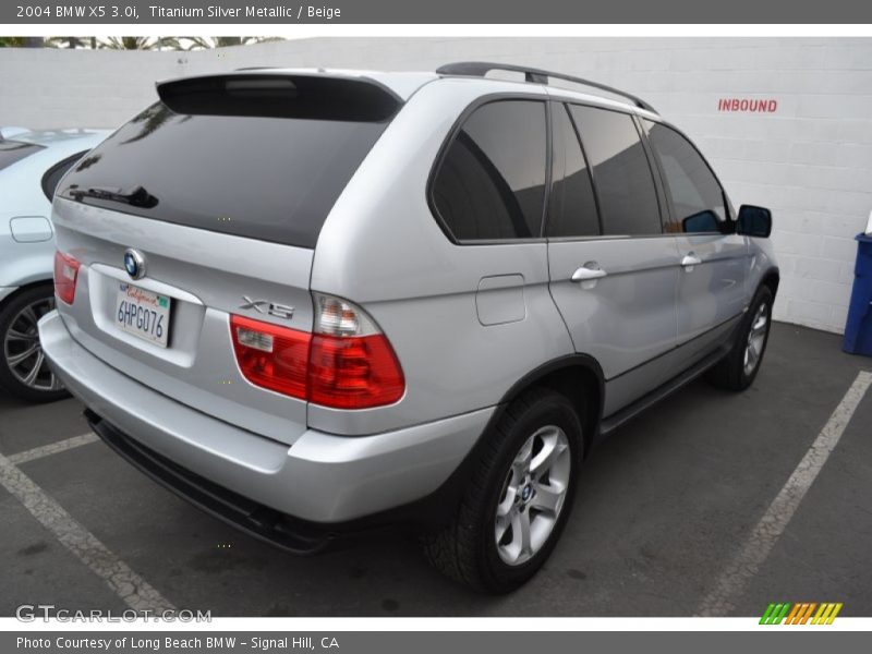 Titanium Silver Metallic / Beige 2004 BMW X5 3.0i