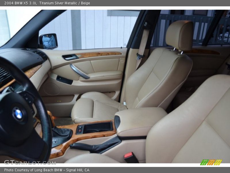 Titanium Silver Metallic / Beige 2004 BMW X5 3.0i