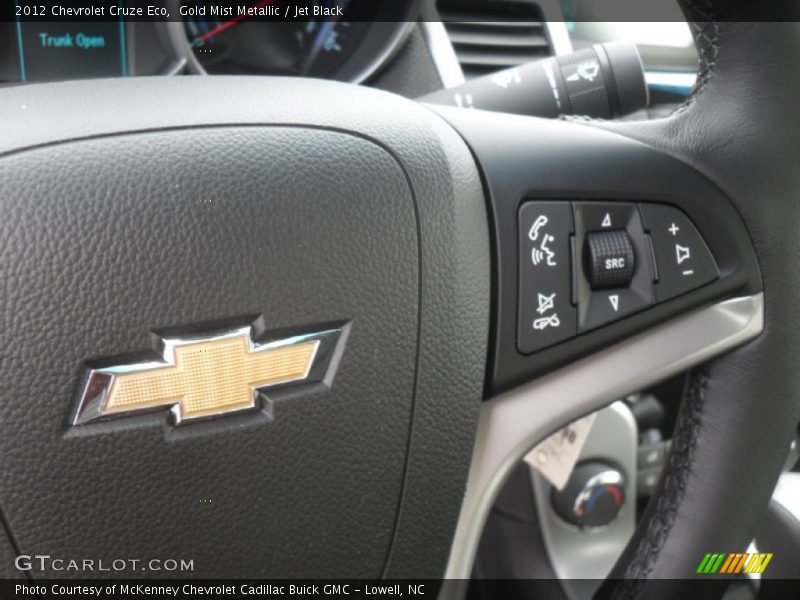 Gold Mist Metallic / Jet Black 2012 Chevrolet Cruze Eco
