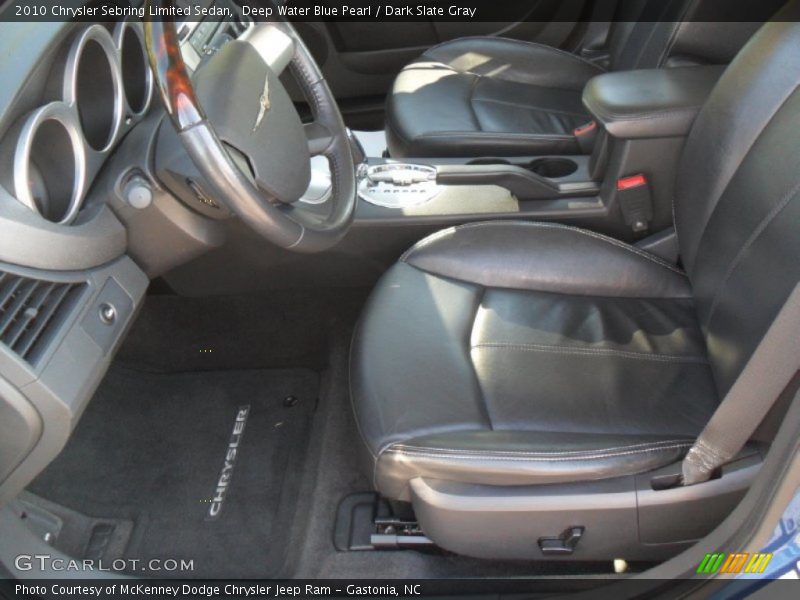 Deep Water Blue Pearl / Dark Slate Gray 2010 Chrysler Sebring Limited Sedan