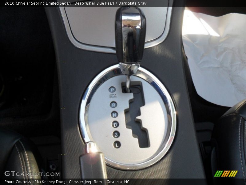 Deep Water Blue Pearl / Dark Slate Gray 2010 Chrysler Sebring Limited Sedan