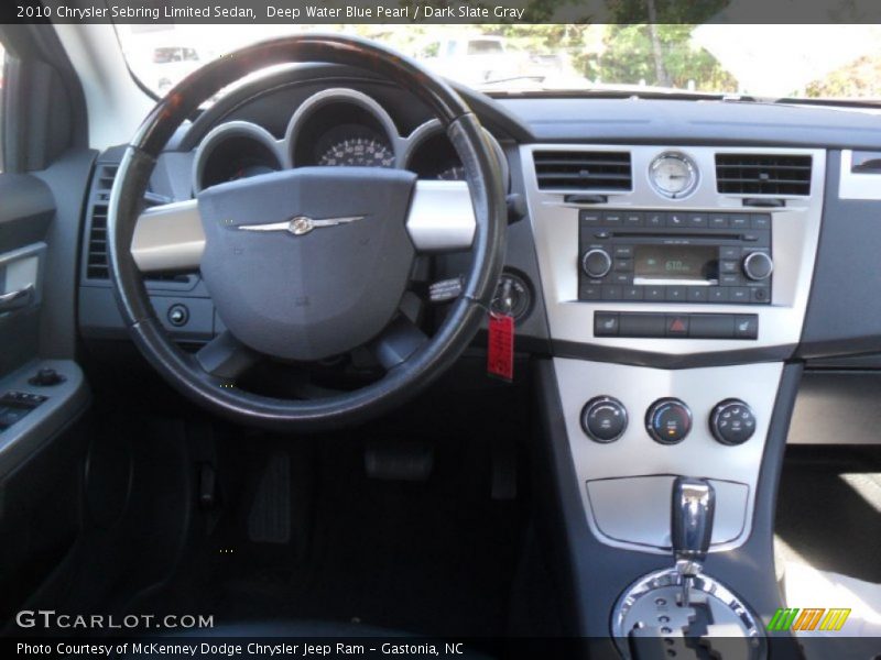 Deep Water Blue Pearl / Dark Slate Gray 2010 Chrysler Sebring Limited Sedan