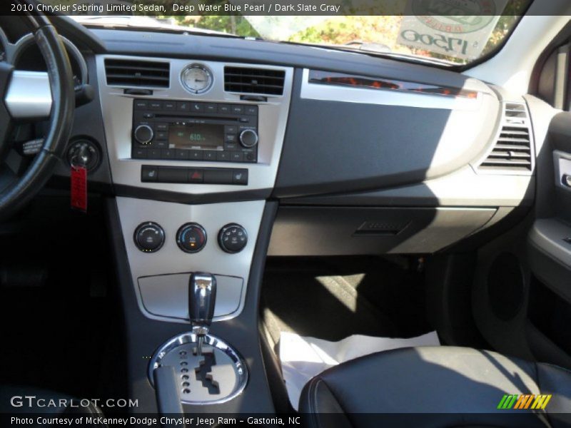 Deep Water Blue Pearl / Dark Slate Gray 2010 Chrysler Sebring Limited Sedan