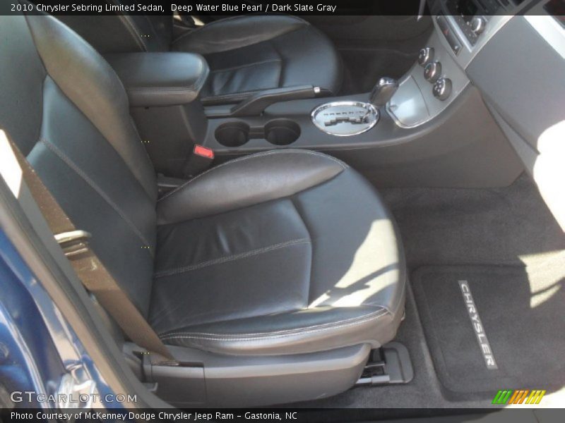 Deep Water Blue Pearl / Dark Slate Gray 2010 Chrysler Sebring Limited Sedan
