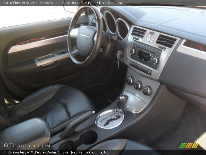 Deep Water Blue Pearl / Dark Slate Gray 2010 Chrysler Sebring Limited Sedan