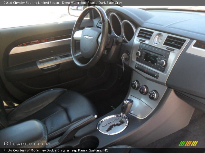 Deep Water Blue Pearl / Dark Slate Gray 2010 Chrysler Sebring Limited Sedan