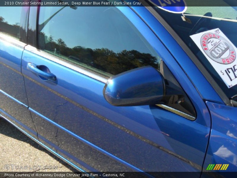 Deep Water Blue Pearl / Dark Slate Gray 2010 Chrysler Sebring Limited Sedan