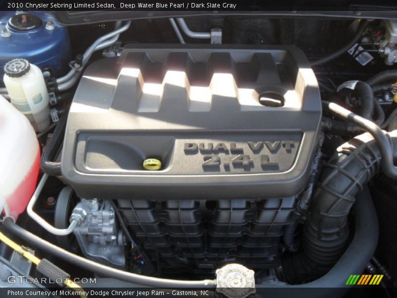 Deep Water Blue Pearl / Dark Slate Gray 2010 Chrysler Sebring Limited Sedan