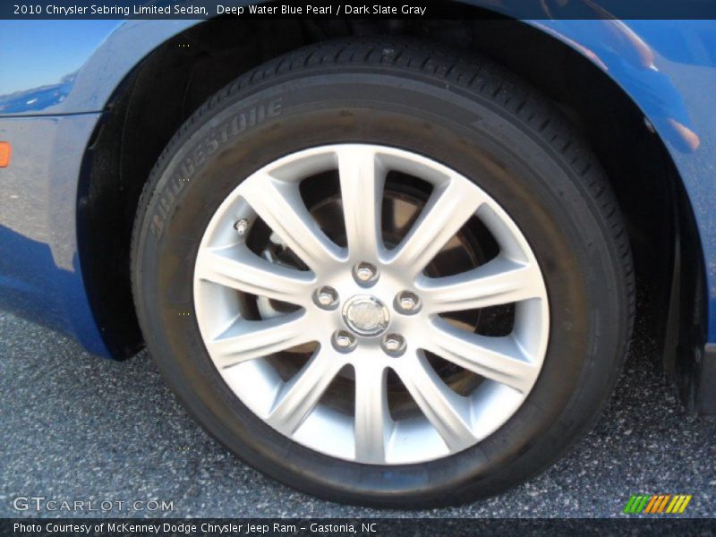 Deep Water Blue Pearl / Dark Slate Gray 2010 Chrysler Sebring Limited Sedan