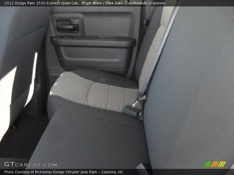Bright White / Dark Slate Gray/Medium Graystone 2012 Dodge Ram 1500 Express Quad Cab