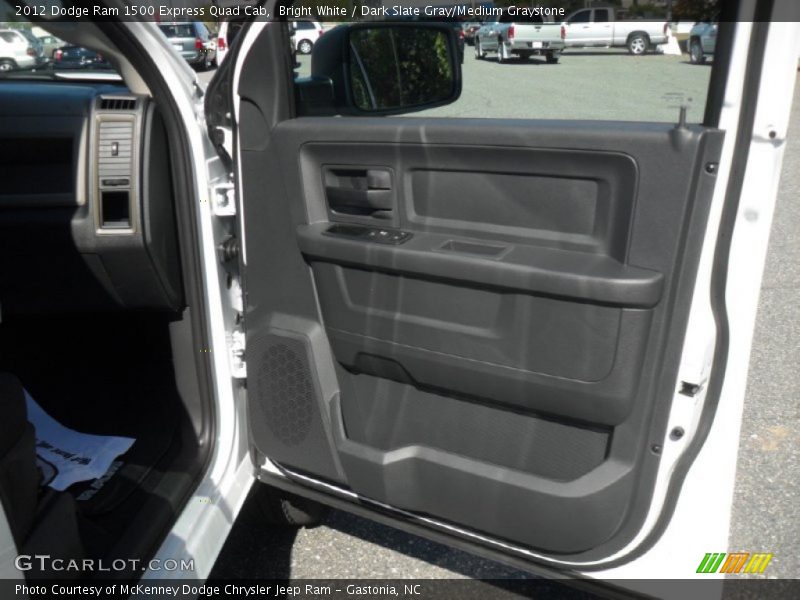 Bright White / Dark Slate Gray/Medium Graystone 2012 Dodge Ram 1500 Express Quad Cab