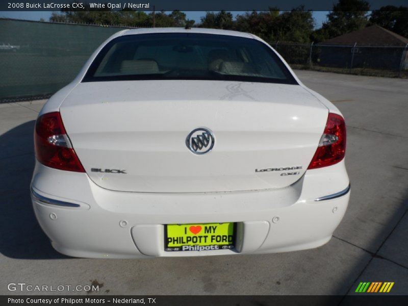 White Opal / Neutral 2008 Buick LaCrosse CXS